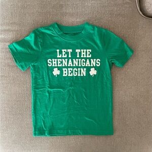 Carter's Green 'Let The Shenanigans Begin' Short Sleeve Tee with Shamrocks